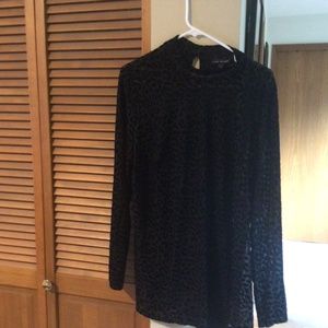 Lightweight Sheer Leopard print Elaine Bryant 18/20 sheer top